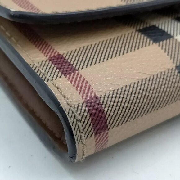 (R792) BURBERY Harris Wallet Haymarket Check Coated - Picture 8 of 8